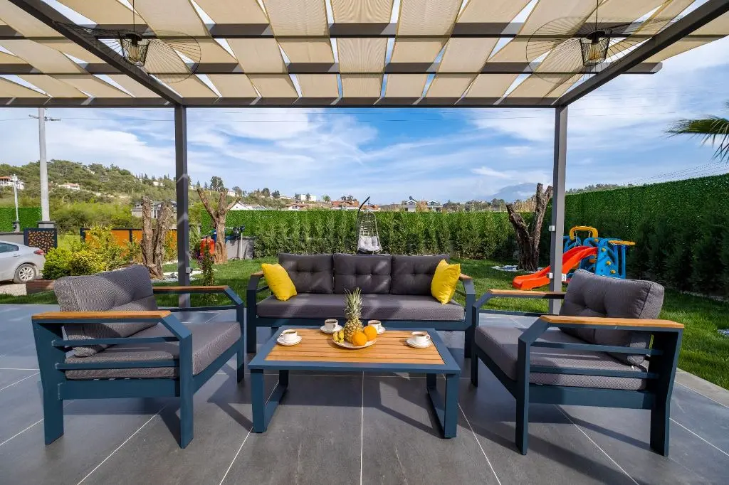 Shaded terrace